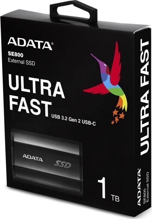 ADATA ASE800-1TU32G2-CBK цена и информация | Välised kõvakettad (SSD, HDD) | kaup24.ee