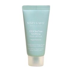 Mary&amp;May CICA TeaTree rahustav Wash off Pack 30g -Lohutav kreemmask цена и информация | Маски для лица, патчи для глаз | kaup24.ee