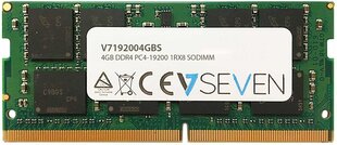 V7 DDR4 SODIMM 4GB 2400MHz CL17 (V7192004GBS) hind ja info | Operatiivmälu (RAM) | kaup24.ee