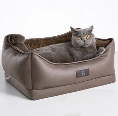 Кровать с подогревом De'Luxe Pet, коричневый цена и информация | Лежаки, домики | kaup24.ee