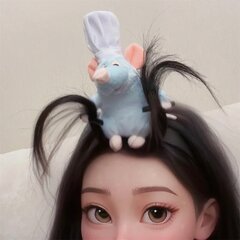 Ratatouille Plush Doll juuksepael Näopesu meik Laia äärega peapael Juuksenõel Peakate Loovus Tüdrukutele Mänguasjad Kingitused цена и информация | Наборы украшений | kaup24.ee