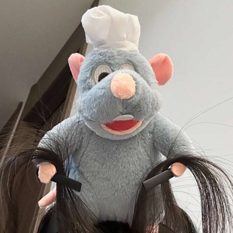 Ratatouille Plush Doll juuksepael Näopesu meik Laia äärega peapael Juuksenõel Peakate Loovus Tüdrukutele Mänguasjad Kingitused цена и информация | Juuste aksessuaarid | kaup24.ee