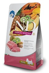 Farmina N&d Dog Tropical Selection Pork Adult Mini koeratoit, 1.5 Kg hind ja info | Kuivtoit koertele | kaup24.ee