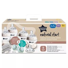 Pudelikomplekt Tommee Tippee Natural Start 227324, 0+ kuud, 6X260 ml hind ja info | Lutipudelid ja aksessuaarid | kaup24.ee