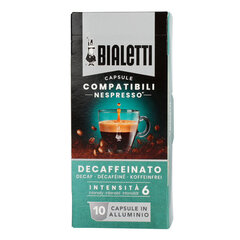 Bialetti Decaffeinato kohvikapslid, 10 tk hind ja info | Kohv, kakao | kaup24.ee