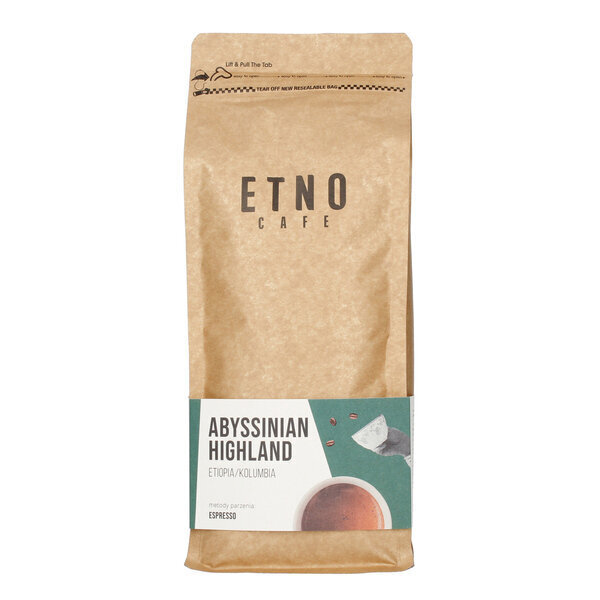 Etno Cafe Abyssinian Highland jahvatatud kohv, 1kg цена и информация | Kohv, kakao | kaup24.ee