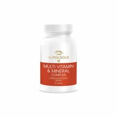 Toidulisand Alpen Gold Multi Vitamin & Mineral Complex, 90 tabletti hind ja info | Vitamiinid, toidulisandid, preparaadid tervise heaoluks | kaup24.ee