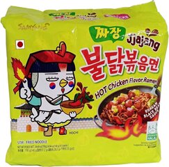 Rāmen Samyang (Hot Chicken Jjajang), 140g x 5 vnt. цена и информация | Супы, бульоны | kaup24.ee