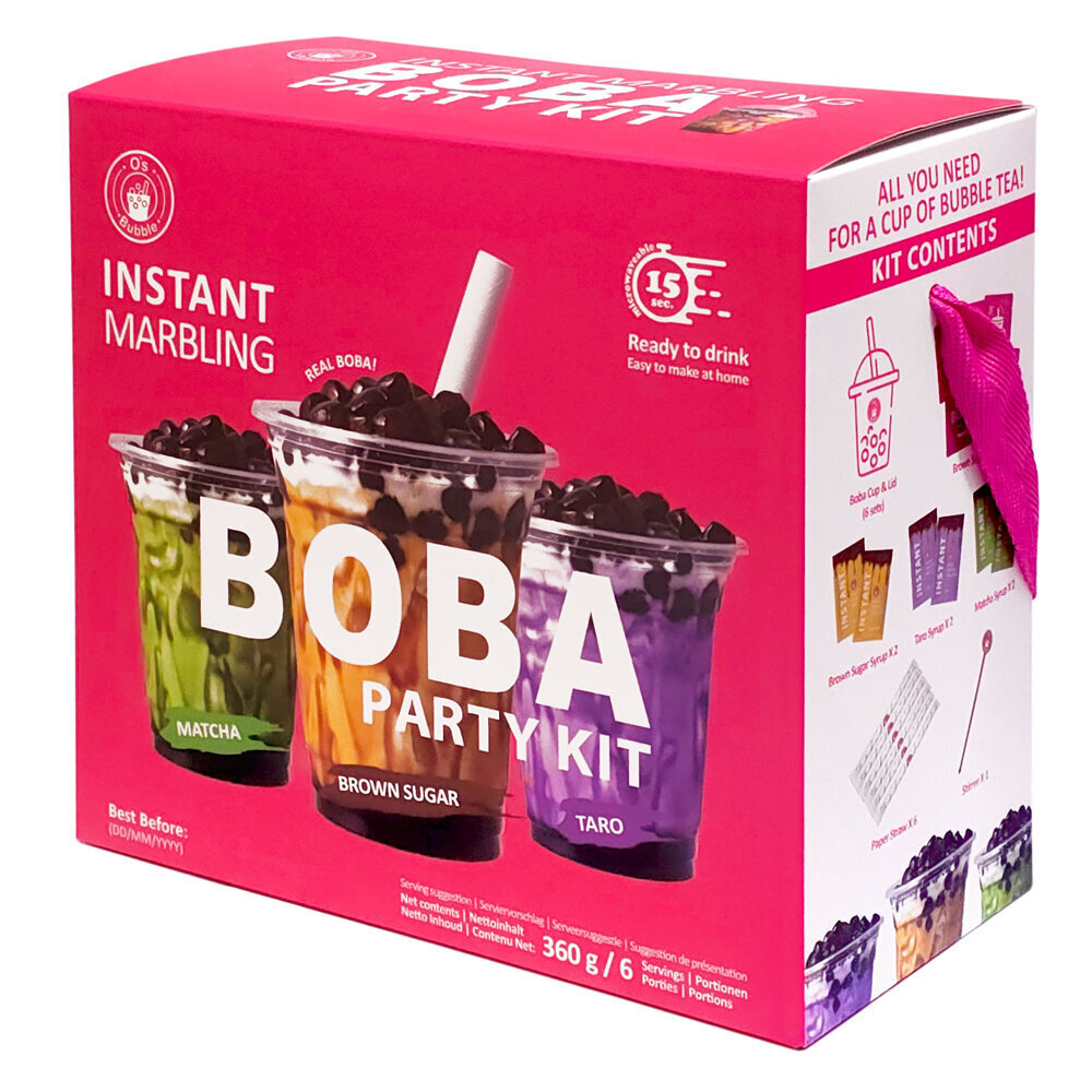 Valmis marmorist mulliga teeõhtukomplekt 6 inimesele, Boba Party Kit, O's Bubble, 6x60g цена и информация | Tee | kaup24.ee