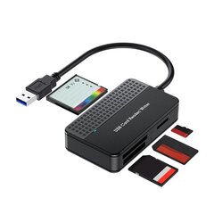 Устройство чтения карт памяти типа USB 3.0 4в1 Адаптер флэш-карт SD TF CF MS цена и информация | Адаптеры и USB-hub | kaup24.ee