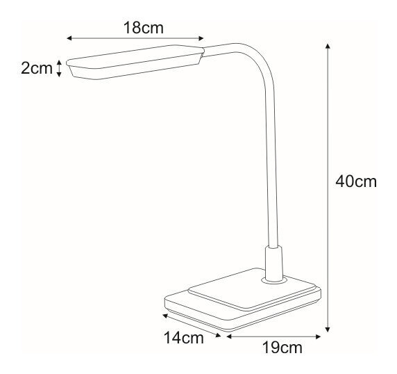 Laualamp V-BL1027 hind ja info | Laualambid | kaup24.ee