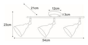 Laevalgusti V-8005-3 WH hind ja info | Laelambid | kaup24.ee