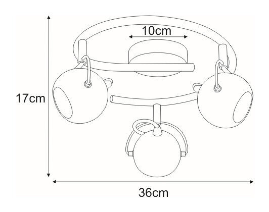 Laevalgusti V-8002/3G WH цена и информация | Laelambid | kaup24.ee