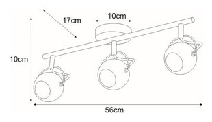 Laevalgusti V-8002-3 Wh hind ja info | Laelambid | kaup24.ee