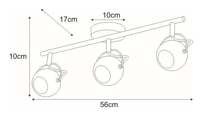 Laevalgusti V-8002-3 Wh hind ja info | Laelambid | kaup24.ee