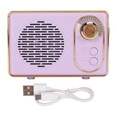 Retro Bluetooth 5.0 kõlar Vintage Mini Bluetooth kõlar mälukaart AUX USB laetav MP3-mängija telkimispeole kingitus lilla hind ja info | Kõlarid | kaup24.ee