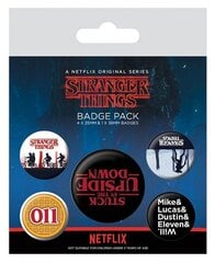 Badges 5-Pack Stranger Things Upside Down hind ja info | Fännitooted mänguritele | kaup24.ee