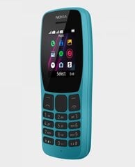 Mobiiltelefon Nokia 110 (2019), 4 MB, Dual SIM, Sinine hind ja info | Telefonid | kaup24.ee