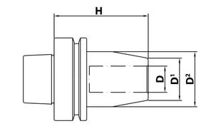 ITA TOOLS Käepide HSK63F Termo D10 H76 hind ja info | Freesid | kaup24.ee