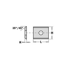 Сменные лезвия HM 15x12x1,5 мм / 2-сторонние MG06 / 10 шт. / 1 отверстие цена и информация | Фрезы | kaup24.ee