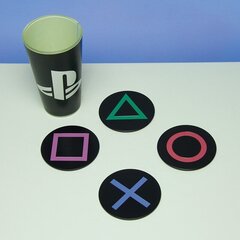 PlayStation - Metal Coasters 4-Pack цена и информация | Атрибутика для игроков | kaup24.ee