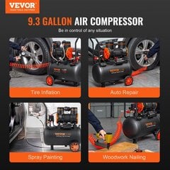 Surveõhukompressor Vevor, 1800W, 35L hind ja info | Kompressorid | kaup24.ee