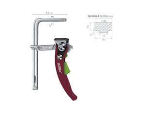 PIHER hoovaklamber 20 cm 1 tk / Qbrick / Festool all hind ja info | Käsitööriistad | kaup24.ee