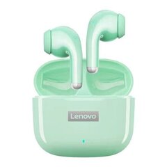 Беспроводные наушники Lenovo LP40 Pro Bluetooth 5.1, внутриканальные наушники, 25 часов работы, быстрая зарядка через USB-C, сенсорное управление, водонепроницаемость IPX5, беспроводные спортивные наушники: Зеленый цена и информация | Наушники | kaup24.ee