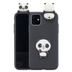 Твердый силиконовый чехол „Squezy“ Panda (TPU) - чёрный (iPhone 11 Pro) цена и информация | Чехлы для телефонов | kaup24.ee