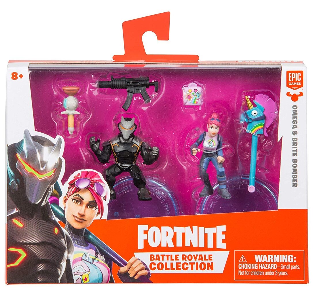 Fortnite: Battle Royale Collection 2-Pack Omega and Brite Bomber Action Figures, Wave 1 цена и информация | Fännitooted mänguritele | kaup24.ee