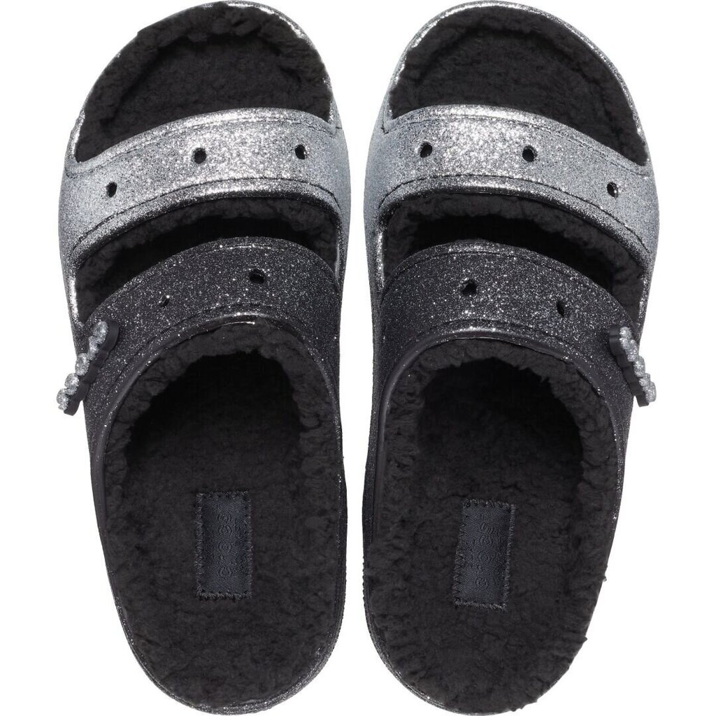 Crocs™ Classic Cozzzy Glitter Sandal 200495 цена и информация | Naiste plätud ja sussid | kaup24.ee