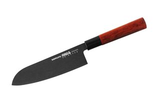 Samura OKINAWA 6,9-tolline Santoku nuga - kvaliteetne kivipesu viimistlus, Jaapani teras, ergonoomiline käepide - professionaalse kvaliteediga 175 mm tera hind ja info | Köögitarbed | kaup24.ee