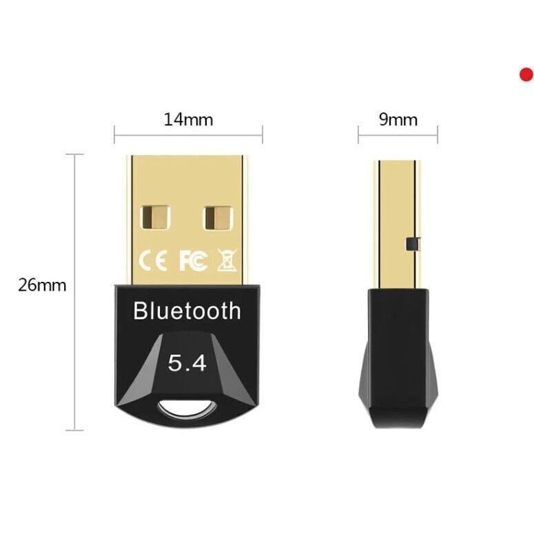 Adapter USB Bluetooth 5.4 Mini USB vastuvõtja-saatja juhtmevabale hiirele, klaviatuurile jne. hind ja info | Mobiiltelefonide laadijad | kaup24.ee