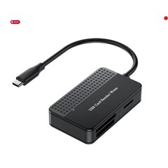 Mälukaardilugeja 4 in 1 koos C-tüüpi pistikuga Välkmälukaardi adapteriga SD TF CF MS hind ja info | USB jagajad, adapterid | kaup24.ee