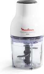 Moulinex DJ5201 Moulinette Essential- tükeldaja, 4 teravat tera, segamine ja tükeldamine, 400 ml mahuti, 300 W, valge hind ja info | Köögitarbed | kaup24.ee