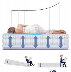 Надувной матрас iDOO I-C-013 для 1, самонадувающийся, 188x99x46 см, до 250 кг цена и информация | Туристические матрасы и коврики | kaup24.ee