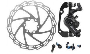 Комплект: тормоз механический дисковый, задний, 160мм, Saccon цена и информация | Другие запчасти для велосипеда | kaup24.ee