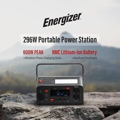 Energizer PPS300W2 Kaasaskantav toitejaam hind ja info | Toiteplokid | kaup24.ee