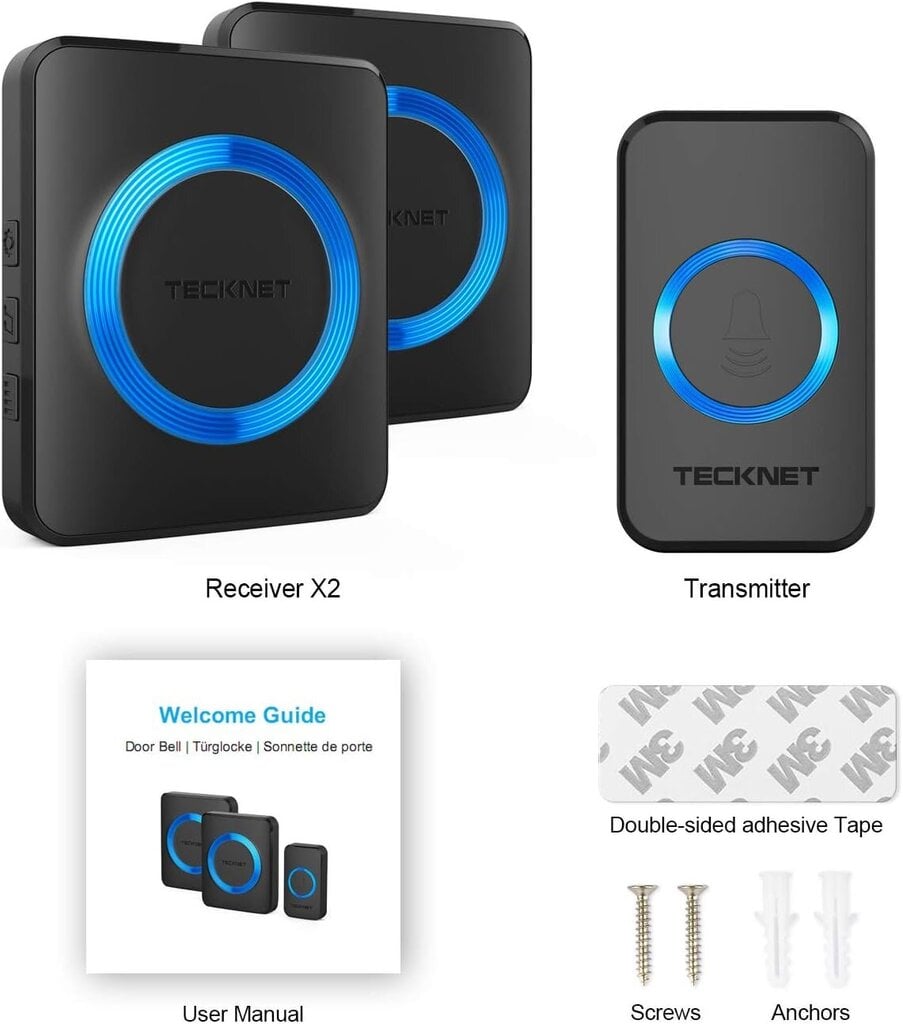 TECKNET Juhtmevaba uksekell hind ja info | Uksekellad, uksesilmad | kaup24.ee