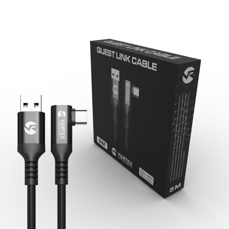 5 m pikkune kaabel VortexVR USB-A-st USB-C-ni Meta Quest Link | Quest 3, Quest 2 jaoks hind ja info | Kaablid ja juhtmed | kaup24.ee