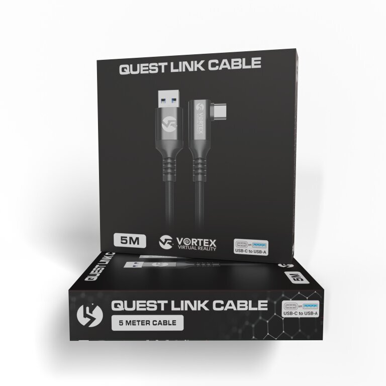 5 m pikkune kaabel VortexVR USB-A-st USB-C-ni Meta Quest Link | Quest 3, Quest 2 jaoks hind ja info | Kaablid ja juhtmed | kaup24.ee