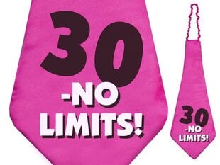 Галстук 30-no limits!, 59 см, 1 шт цена и информация | Праздничные декорации | kaup24.ee
