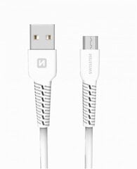 Kaabel Swissten Micro-USB 1.2m, Valge hind ja info | Mobiiltelefonide kaablid | kaup24.ee