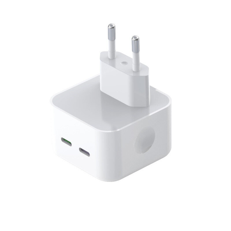 Toite Adapter seina XO 35W 2x USB-C + 1m Type-C Kaabel Valge цена и информация | Mobiiltelefonide laadijad | kaup24.ee