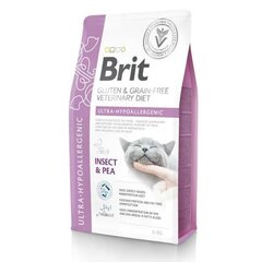 Brit Veterinary Ultra Hypoallergenic kassitoit, 2kg hind ja info | Kuivtoit kassidele | kaup24.ee