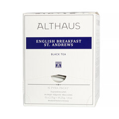 "Althaus St. Andrews English Breakfast - 15 пирамидок чая премиум-класса в упаковке" цена и информация | Чай | kaup24.ee