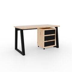 Kirjutuslaud ADRK Furniture Iwo I, pruun/must hind ja info | Arvutilauad, kirjutuslauad | kaup24.ee