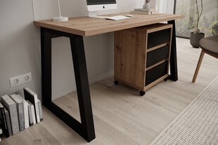 Kirjutuslaud ADRK Furniture Iwo I, pruun/must hind ja info | Arvutilauad, kirjutuslauad | kaup24.ee