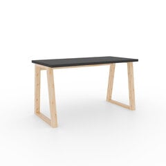 Письменный стол ADRK Furniture Iwo, черный/коричневый цена и информация | Компьютерные, письменные столы | kaup24.ee