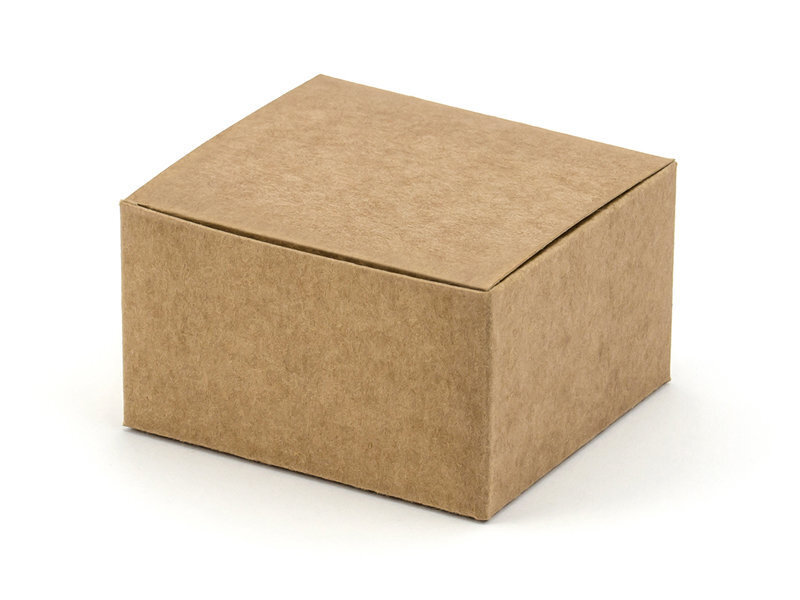 Dekoratiivsed karbid maiustustele, pruunid, 6x5,5x3,5 cm, 1 pakk/10 tk hind ja info | Ühekordsed nõud | kaup24.ee